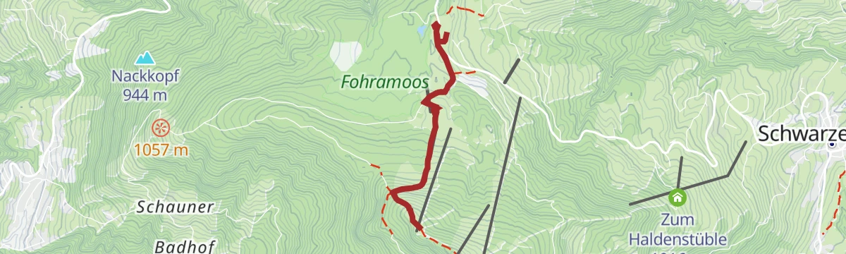 Route map: Bödele | Sonnenuntergangswanderung auf den Lank